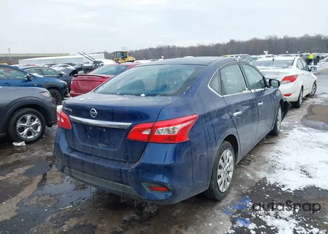 2016 Nissan Sentra S z USA, uszkodzony, nr VIN 3N1AB7AP2GY220603